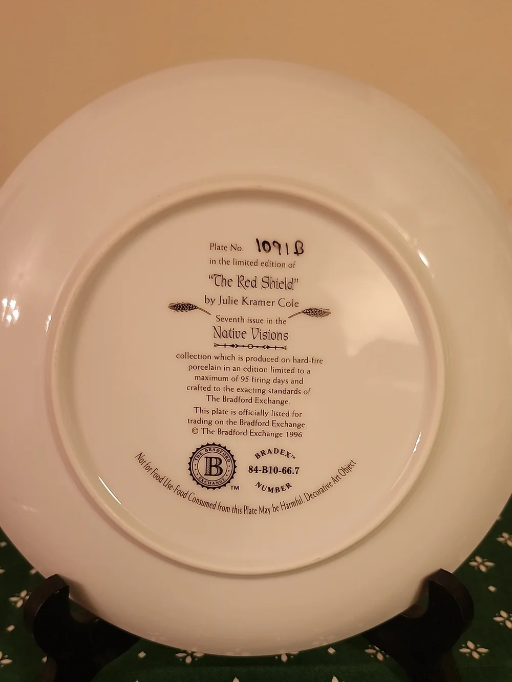 Native Visions Decorative Collector Plate 